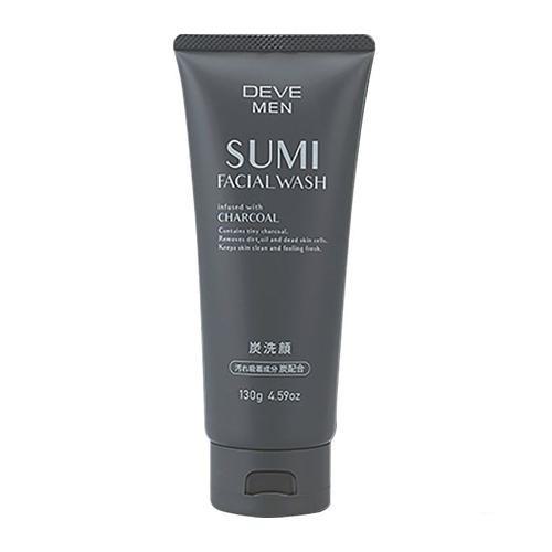 Kumano Yushi Deve Men Charcoal Face Wash 130g