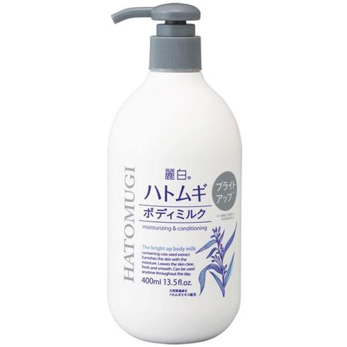 Kumano Yushi Reihaku Hatomugi Brightening Body Milk 400ml