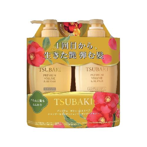 FineToday TSUBAKI Premium Volume Bộ Dầu Gội và Dầu Xả 450ml x 2
