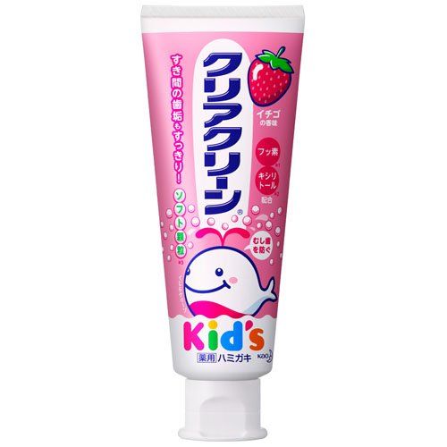 Kao Clear Clean Kids Toothpaste Strawberry Flavor 70g