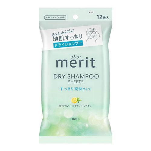 Kao Merit Day Plus Dry Shampoo Sheet Oil Blotting 12 Sheets