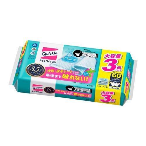 Kao Magiclean Toilet Quick Dry Mint Refill Large 30 Sheets