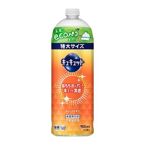 花王 cucut 食器用洗碗液 橙子味 700ml 替换装