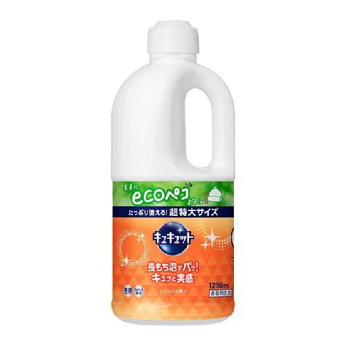 Kao Cucute Dish Soap Orange Refill 1250ml