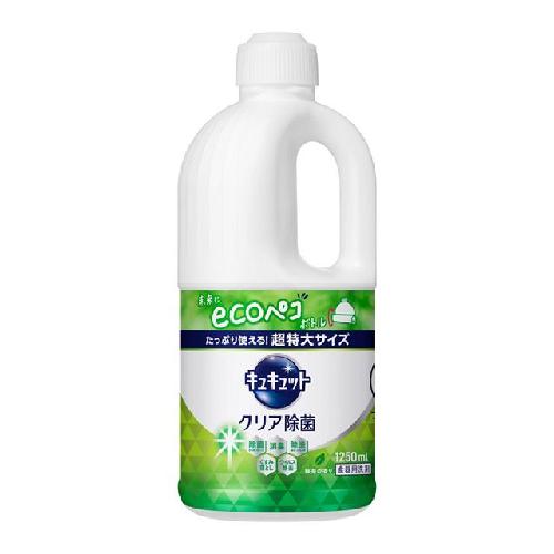 Kao Cucute Clear Antibacterial Dish Soap Green Tea Refill 1250ml