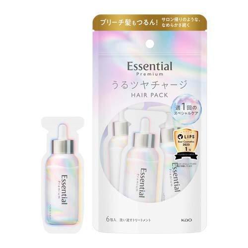 Kao Essential Premium Moist Shine Charge Hair Pack 9g x 6
