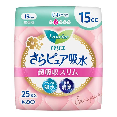 Kao Laurier Super Absorb Thin Pad 5cc 25 Sheets