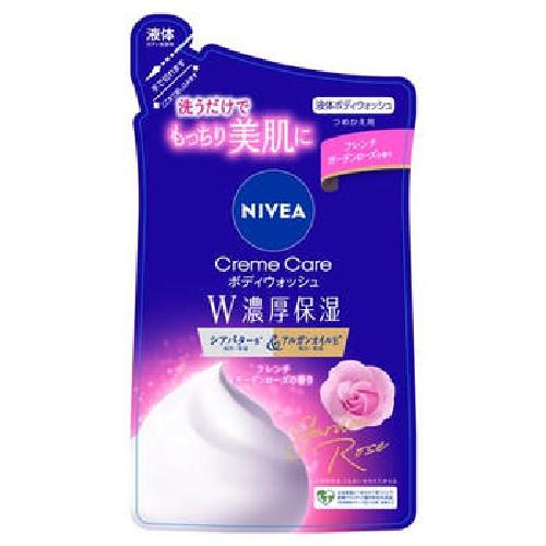 Nivea Sữa Tắm Kem Dưỡng Ẩm Kép Hoa Hồng Pháp Dạng Túi Thay Thế 340ml