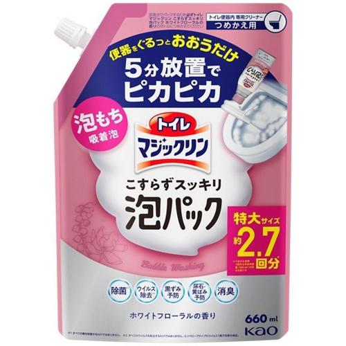 Kao Magiclean Toilet Foam Cleaner White Floral Refill 660ml