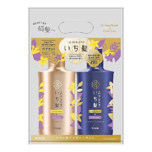 Kracie Ichikami Damage Repair Shampoo Conditioner Set 480ml x 2