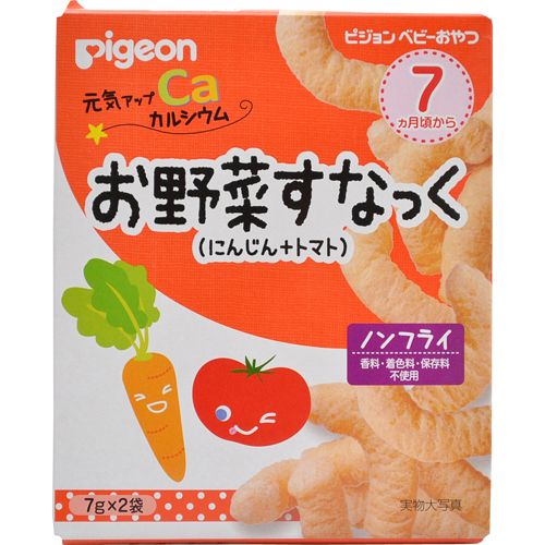 Pigeon แครกเกอร์แท่งผักแคลเซียม สำหรับเด็ก 7 เดือนขึ้นไป 2 ซอง