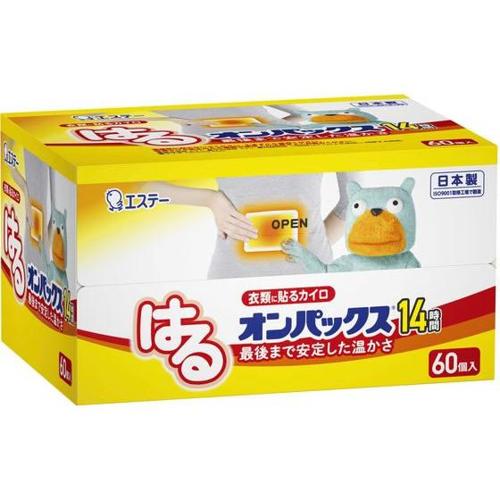 ST Corporation Haru Onpax Adhesive Warm Pack 14 Hours 60 Pieces