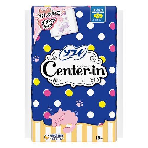Unicharm Sofy Center-In Fluffy Wing 29cm 18 Sheets