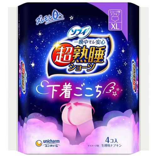 Unicharm Sofy Super Sleep Panty Liner XL 4 Pieces
